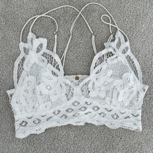 Free people one adella white lace bralette
